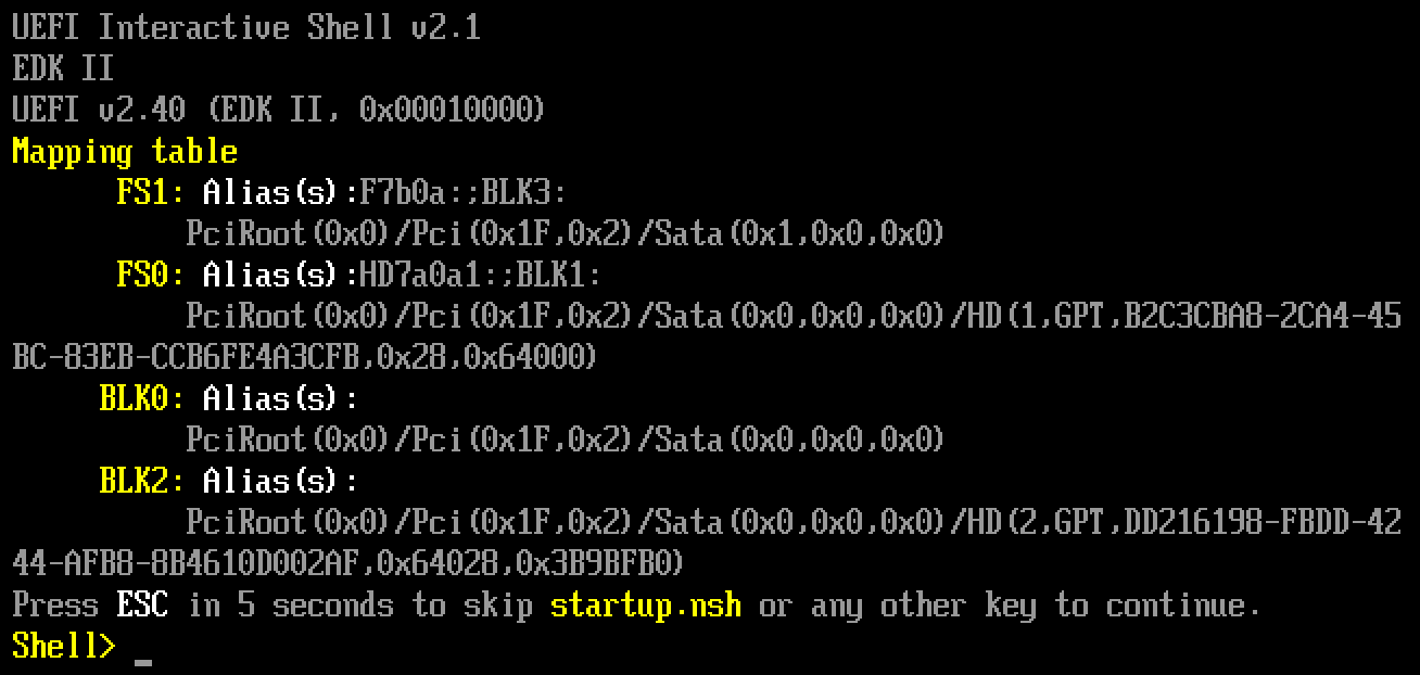 uefi shell 2x
